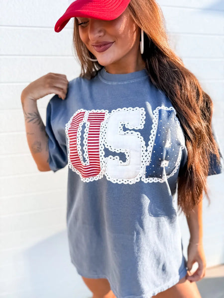 Bold Prints USA Graphic Tee