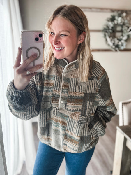 PREORDER Taos Aztec Sherpa Pullover