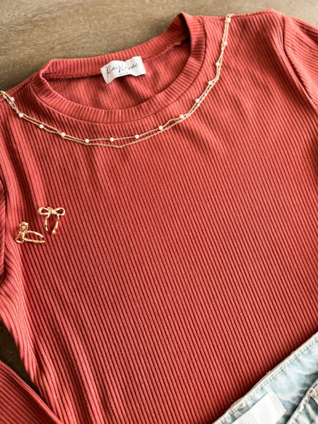 Nina Ribbed Bodysuit