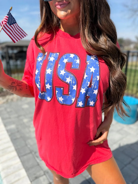 Bold Prints USA Graphic Tee
