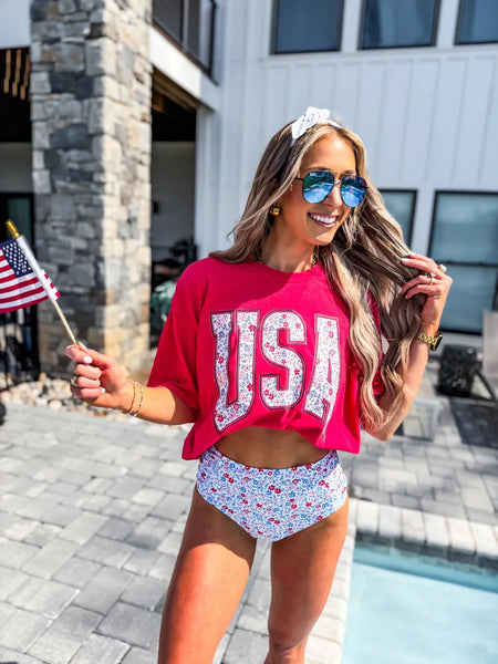 Bold Prints USA Graphic Tee