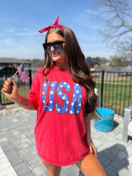 Bold Prints USA Graphic Tee