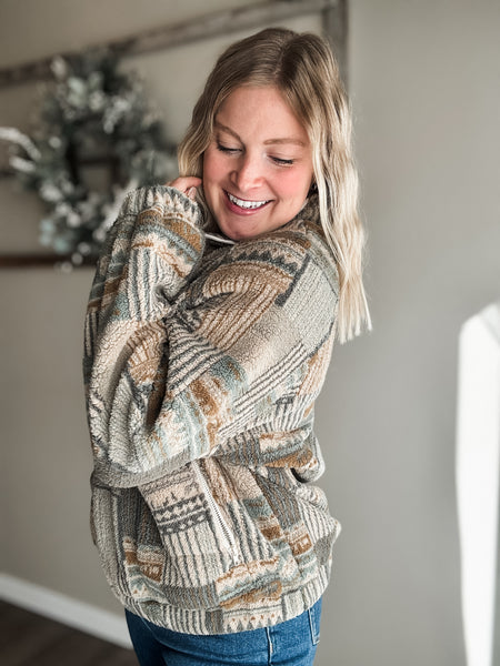 PREORDER Taos Aztec Sherpa Pullover