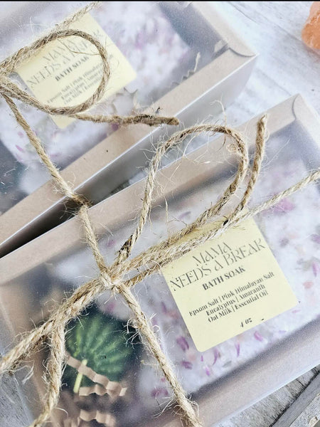 Bath Salt & Succulent Gift Set