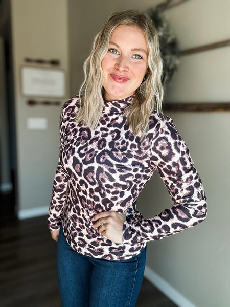 PREORDER Bandera Leopard Mesh Top