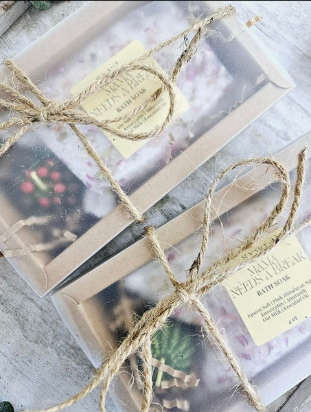 Bath Salt & Succulent Gift Set