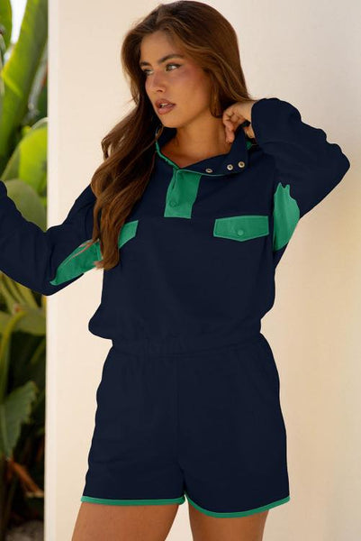 Sollie Two Piece Set - Navy - SIZE XL