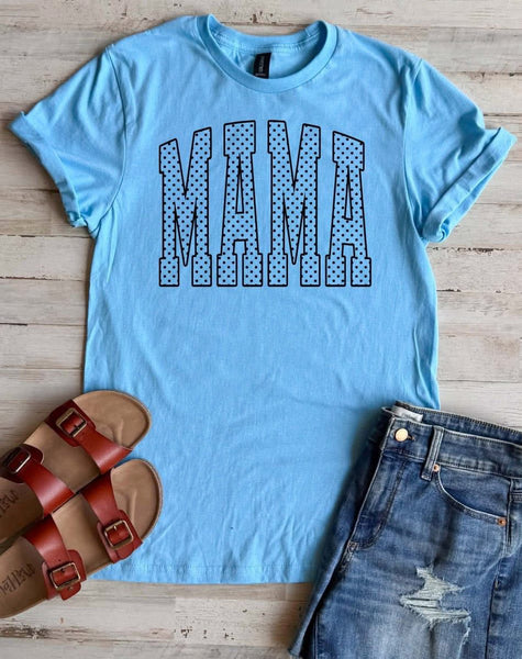 Polka Dot Mama Graphic Tee - SIZE MEDIUM