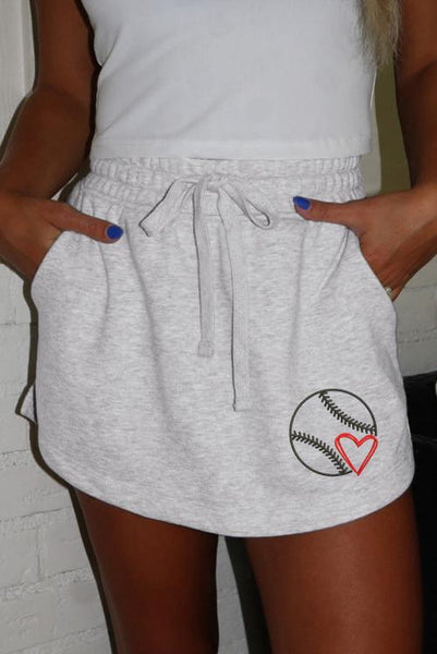 Ball Girl Zorla French Terry Skort - SIZE XL