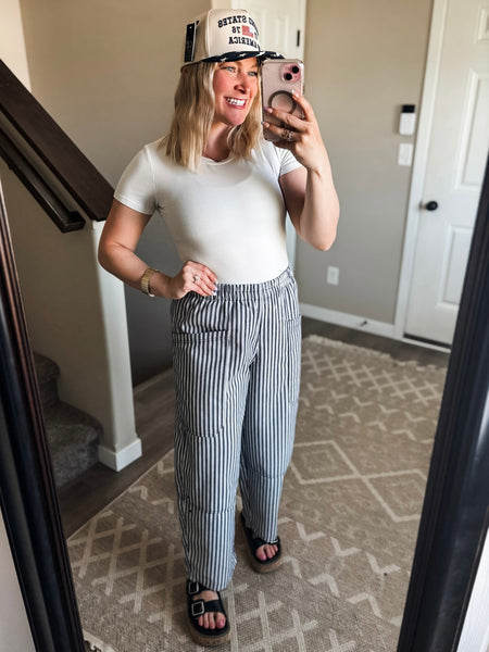 Tully Stripe Wide Leg Pants