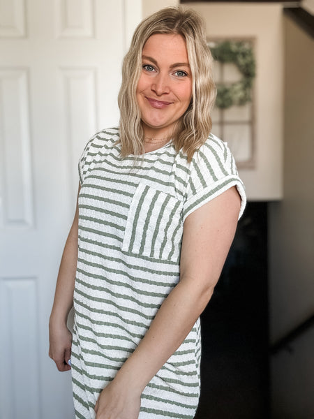 Brystol Stripe T-Shirt Dress