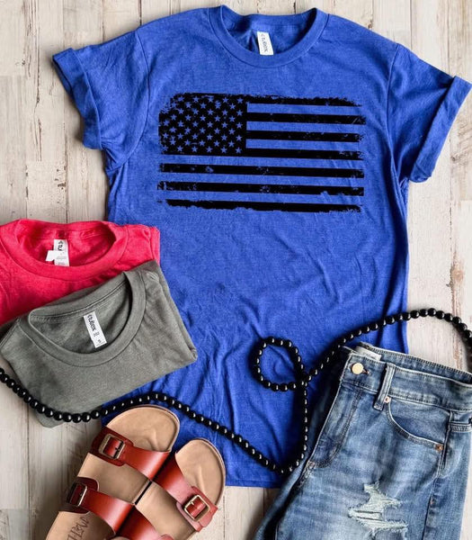 Distressed Flag Graphic Tee