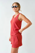 Berklie Ribbed Set - Brick