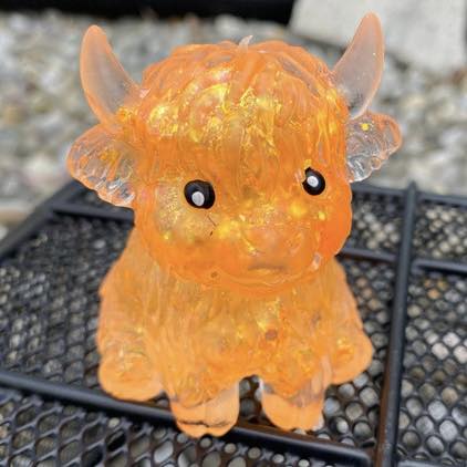 PREORDER Highland Cow Squishy - Orange