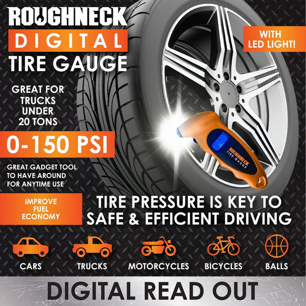 Digital Tire Gauge & LED Light