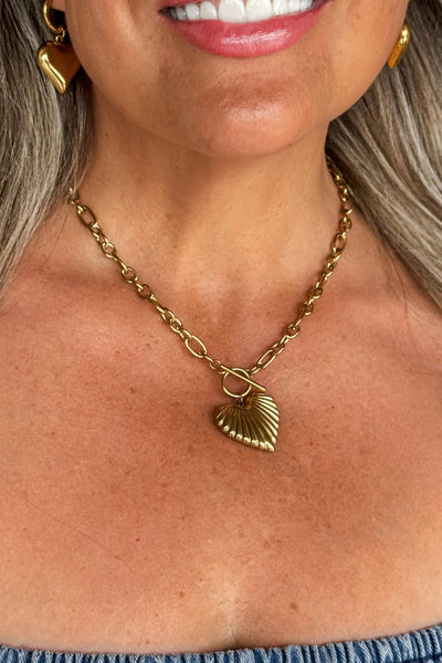 Shell Heart Necklace