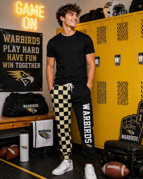 PREORDER Spiritwear Checkered Split Leg Bottom - WARBIRDS