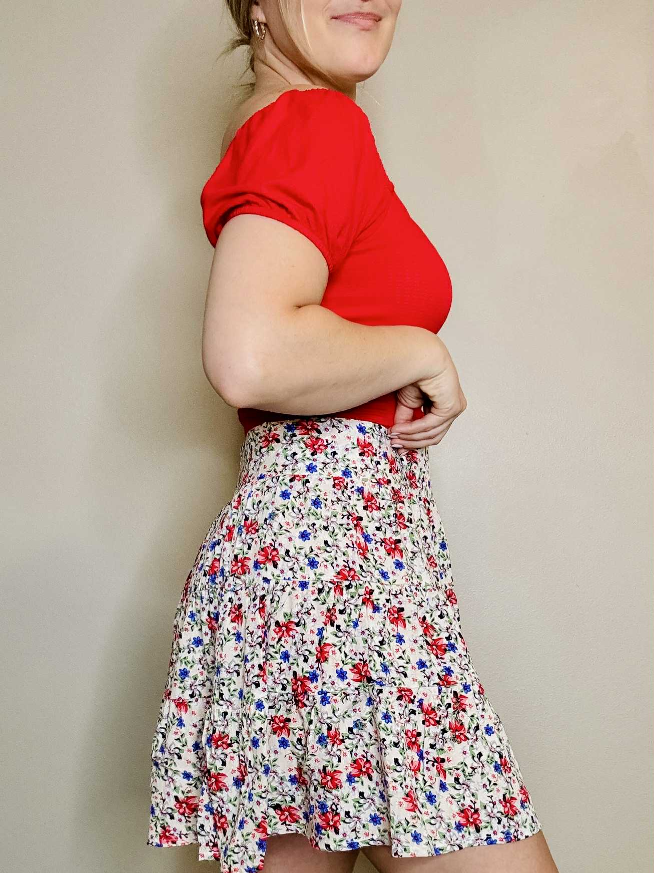 Elodie Crop Top - Red