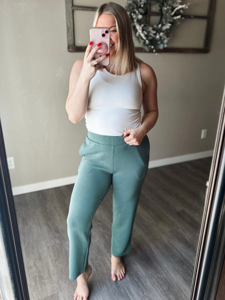 Laguna Cropped Pants - Green
