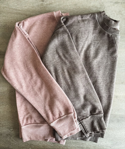 Gia Burnout Crewneck - SIZE SMALL