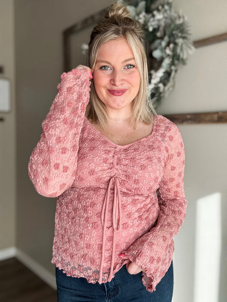 PREORDER Sweet Peony Lace Blouse