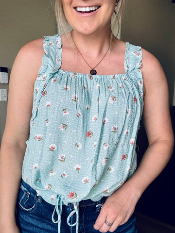 Trina Ruffle Strap Top