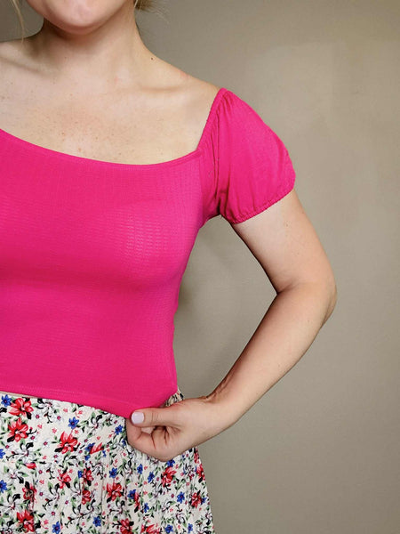 Elodie Crop Top - Pink
