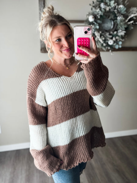 Harlo Two Tone Sweater