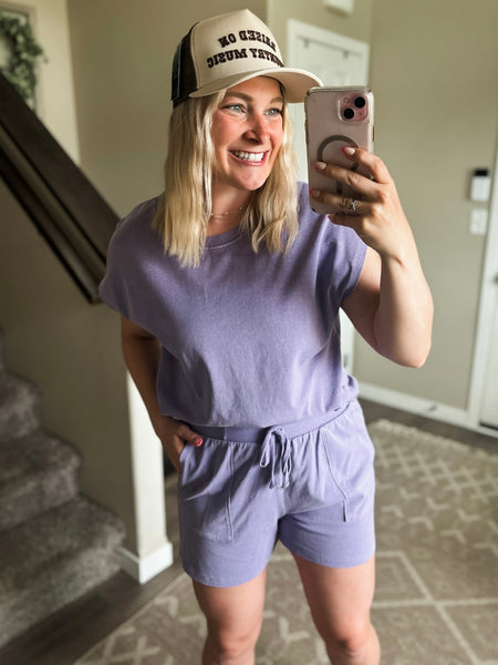 Jessla Two Piece Set - Lavender Purple