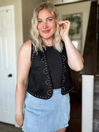 Cheyenne Studded Suede Vest