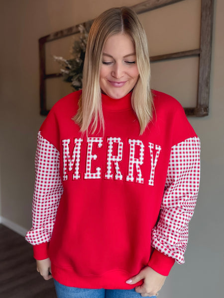PREORDER Merry Mock Neck Pullover