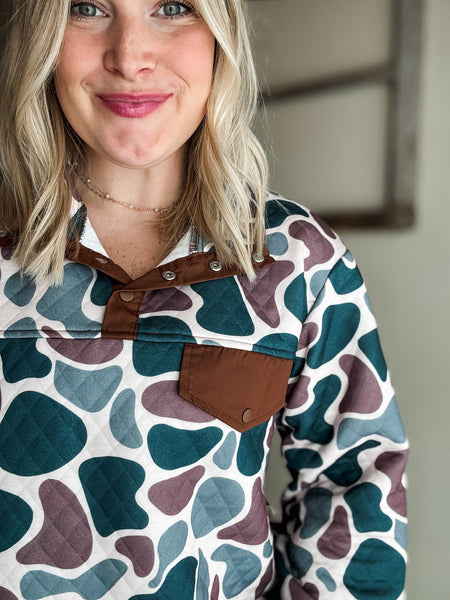 PREORDER Kipp Quilted Camo Pullover