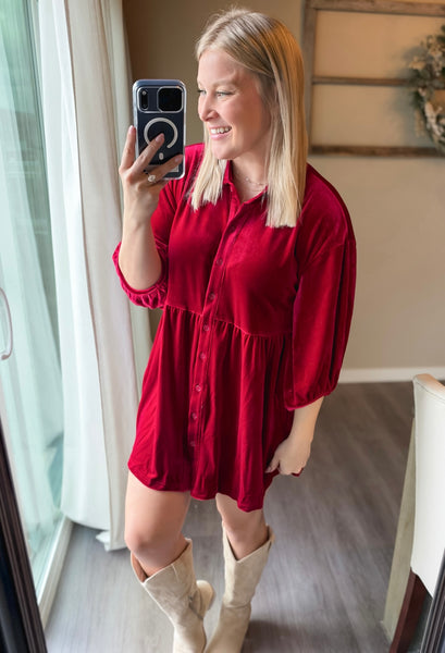 PREORDER Cressida Velvet Tunic Dress
