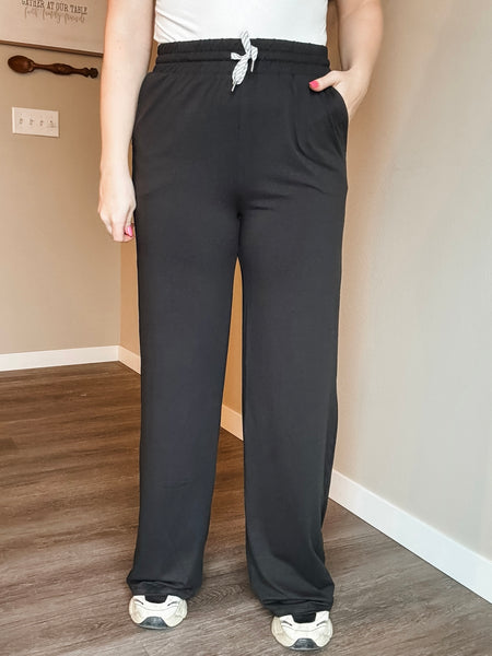 Verity Yoga Pant - Black - SIZE MEDIUM