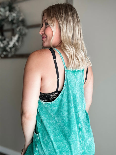 Joanna Washed Jumper - Green