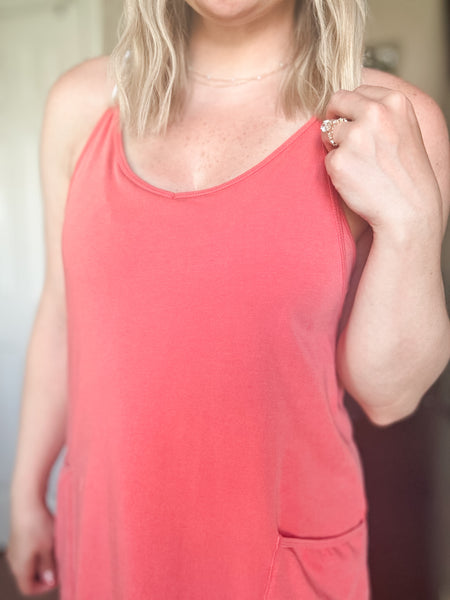 Jessa Sport Dress - Brick