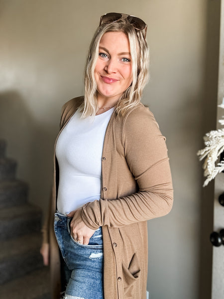 Leighton Duster Cardigan - Camel