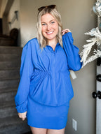 Navyn Cinch Peplum Jacket