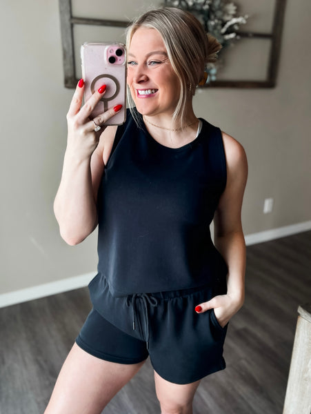Jada Active Tank & Short Set - Black