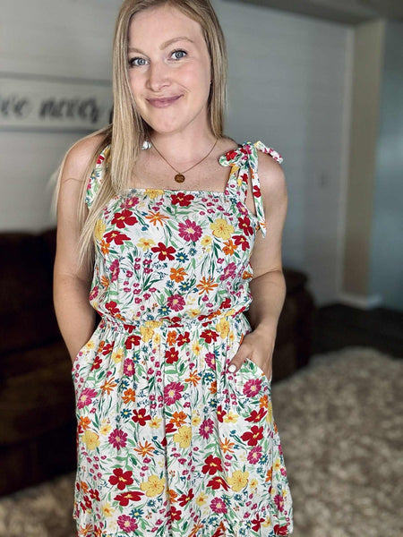 Carmellia Floral Dress - SIZE MEDIUM