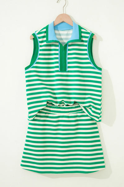 PREORDER First Serve Stripe Skort Set