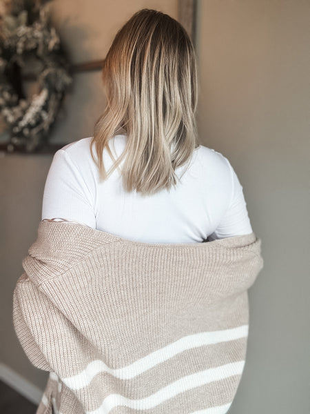 Mella Micro-Ribbed Long Sleeve - Off White
