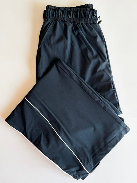 Farren Curved Classic Track Pants - Black