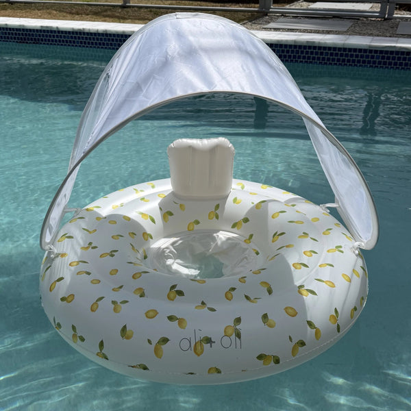 Baby Canopy Swim Seat - Lemons