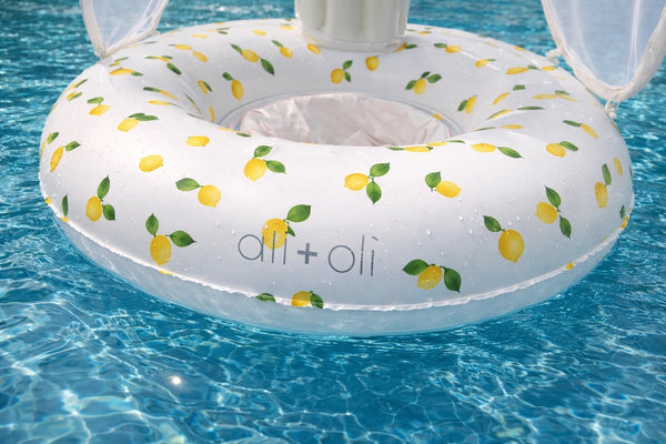 Baby Canopy Swim Seat - Lemons