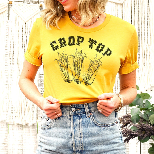 Crop Top Graphic Tee - SIZE MEDIUM