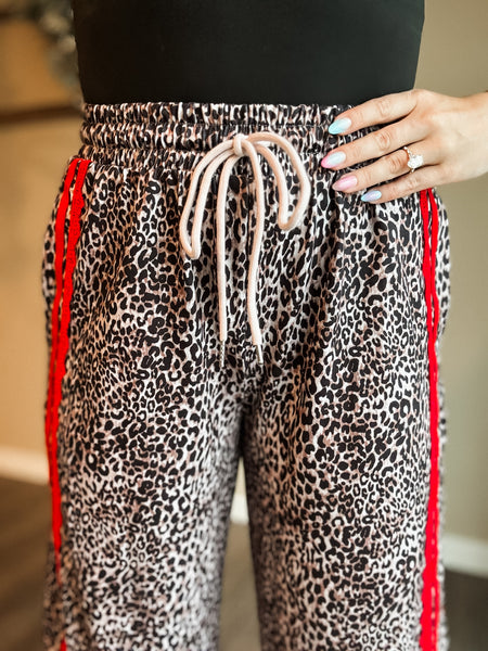 PREORDER Fierce Energy Stripe Leopard Pant