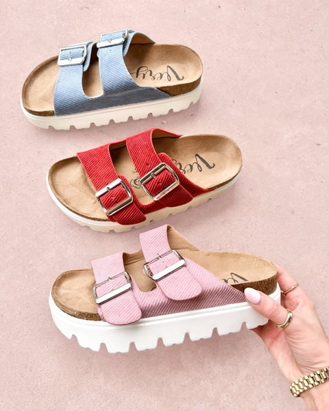 Jazmin Chunky Slip On Sandal - Pink
