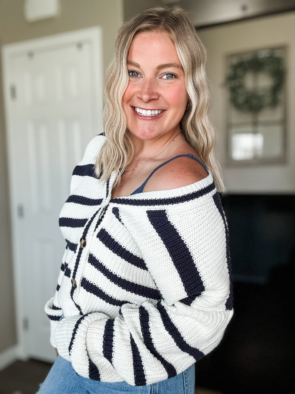 Bona Striped Cardigan