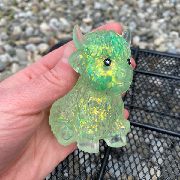 Highland Cow Squishy - Green